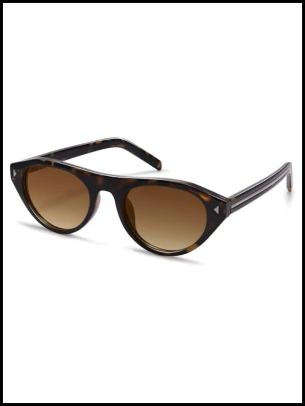 Retro Cat Eye Sunglasses Narrow Oval UV400 Protection